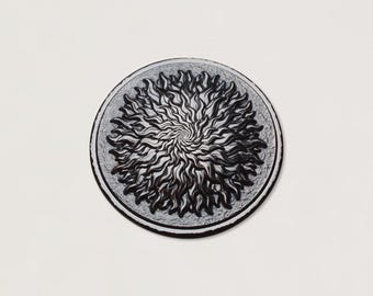 Gemina Large & Small Fireball Sun Impression Die | Gemina Jewelry Making Tools | Impression Dies for Jewellers, Silversmiths, Jewelry Makers