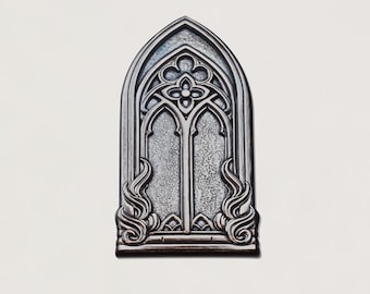 Gemina Gothic Church Window 3 Impression Die | Steel Shot Plate | Gemina Jewelry Making Tool | Impression Dies for Jewellers & Silversmiths