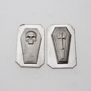 Gemina Coffin Duo Shot Plate | Steel Shot Plate | Gemina Jewelry Making Tools | Impression Dies for Jewellers, Silversmiths & Jewelry Makers
