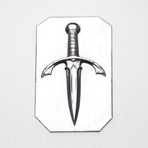 Gemina Dagger 1 Impression Die | Steel Shot Plates | Jewellery Making Tools | Impression Dies for Jewellers, Silversmiths & Jewelry Makers