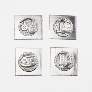 Gemina Mini Zodiac Shot Plate (May-Sep) | Steel Shot Plate Jewelry Making Tool | Impression Die for Jewellers, Silversmith & Jewellery Maker