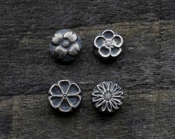 Placa de granalha Gemina Mini Flowers | Placa de granalha de aço | Ferramentas para joalheria | Matrizes de impressão para joalheiros, ourives e fabricantes de joias