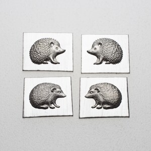 Gemina Mini Mirrored Hedgehogs Shot Plate | Stalowa płytka do robienia biżuterii | Matryca do wyciskania dla jubilerów, złotników i twórców biżuterii