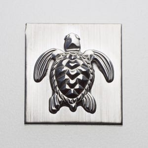 Troquel de impresión de tortuga facetada Gemina / Herramientas para joyería con placa de acero / Troqueles de impresión para joyeros, plateros y fabricantes de joyas