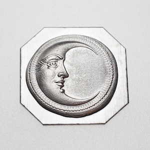 Gemina Moon Face Ancient Coin Impression Die | Steel Shot Plate | Jewellery Making Tools | Impression Dies for Jewellers and Silversmiths
