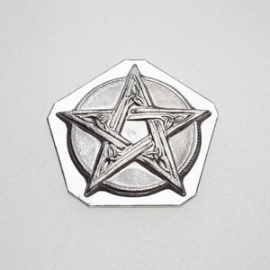 Gemina Celtic Pentagram Impression Die | Steel Shot Plate Jewelry Making Tool | Impression Die for Jewellers, Silversmith & Jewellery Maker