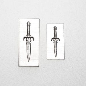 Gemina Dagger 2 Duo Shot Plate | Steel Shot Plates | Jewellery Making Tools | Impression Dies for Jewellers, Silversmiths & Jewelry Makers