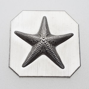 Troquel de impresión de estrella de mar mediana Gemina / Herramientas para joyería con placa de acero / Troqueles de impresión para joyeros, plateros y fabricantes de joyas