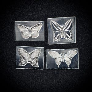 Gemina Mini Butterflies Shot Plate | Steel Shot Plate | Jewellery Making Tools | Impression Dies for Jewellers, Silversmiths, Jewelry Makers