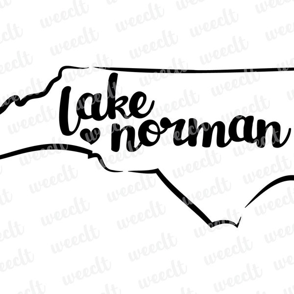 Hometown Love - Lake Norman NC - Digital Download for Cricut, Silhouette