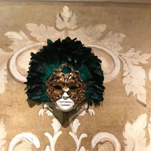 Venetian Mask, Baroque Feather, Venice Mask