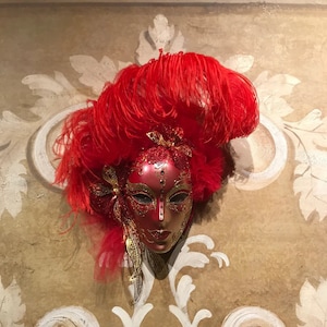 Venetian Mask, Red Lady, Venice Mask