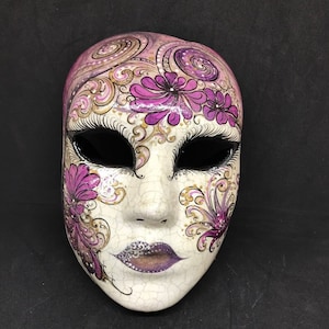 Shades of Life-Masquerade,Original Venetian papier mache masks to wear, handmade in Venice
