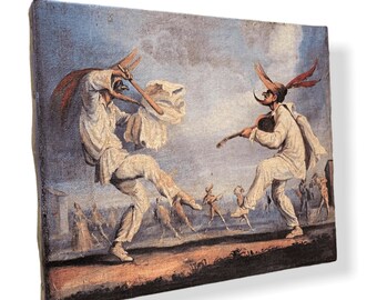 キャンバスに油彩、スフェサニアの踊り - J. カロ - Etsy 日本