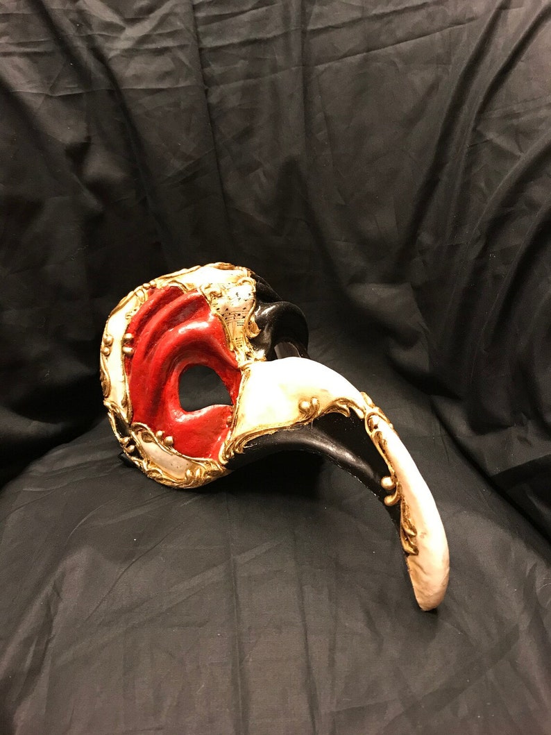 Venetian Mask,zanni Chess Color,blue,gold,white - Etsy