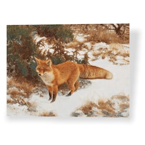 Fox in the snow – B. Liljefors