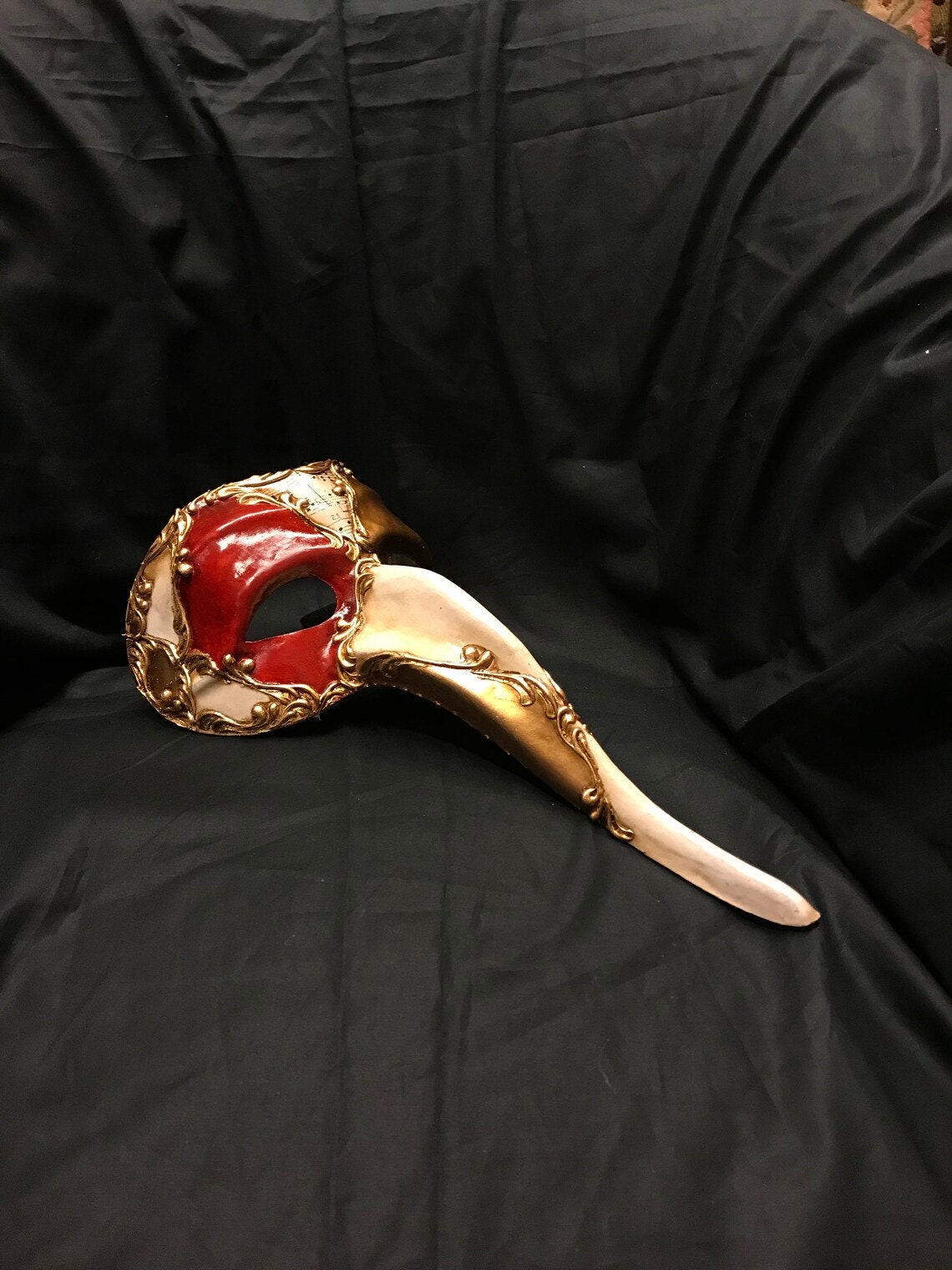 Venetian Mask,zanni Chess Color,blue,gold,white - Etsy Canada
