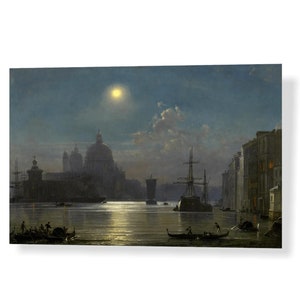 Oil, On Canvas, View of Santa Maria della salute – F. Nerly
