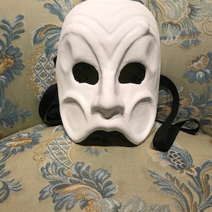 Venetian Mask, White Harlequin To Paint