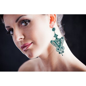 Diana Green Earrings