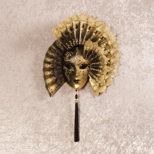 Venetian mask, A3 fan, original mask