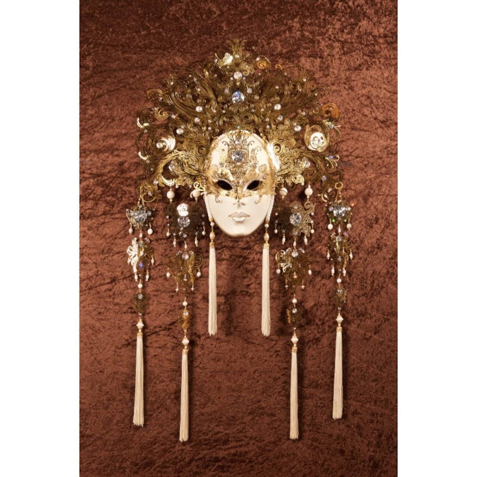 ベネチアンオリジナルマスク。 ベネチアンマスク、バロックフェイス、オリジナルマスク - Etsy 日本