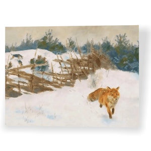 Winter landscape – B. Liljefors