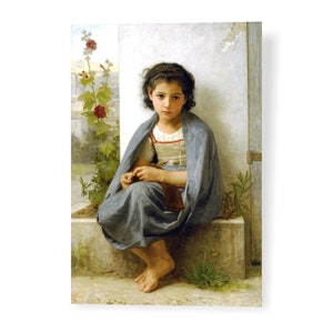 The little knitter - W. A. Bouguereau
