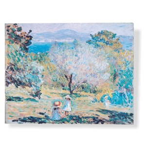 Young girls in a landscape with the sea – H. Lebasque