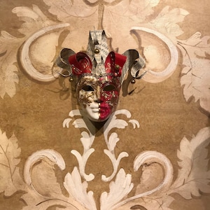 Venetian Mask, Red Joker, Original Mask Of Venice