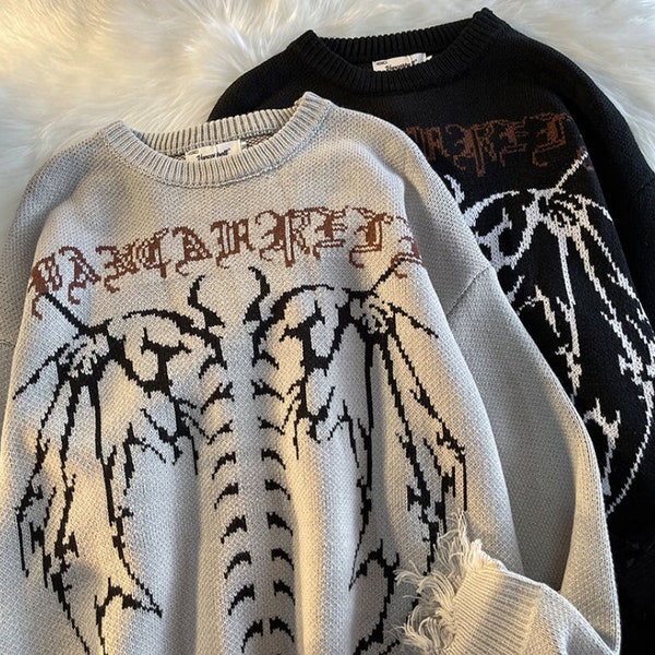 Grunge Sweater - Etsy