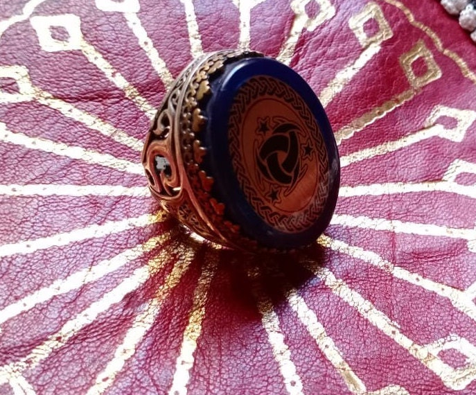 Powerful King Marid Djinn Ring of Wealth Fortune and Etsy