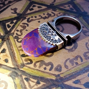 POWERFUL WEREWOLF Entity in Vintage Serpentine Sterling Ring haunted