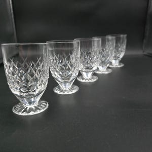 Waterford Crystal Boyne pattern set of 5 Crystal tumbler glasses 160ml