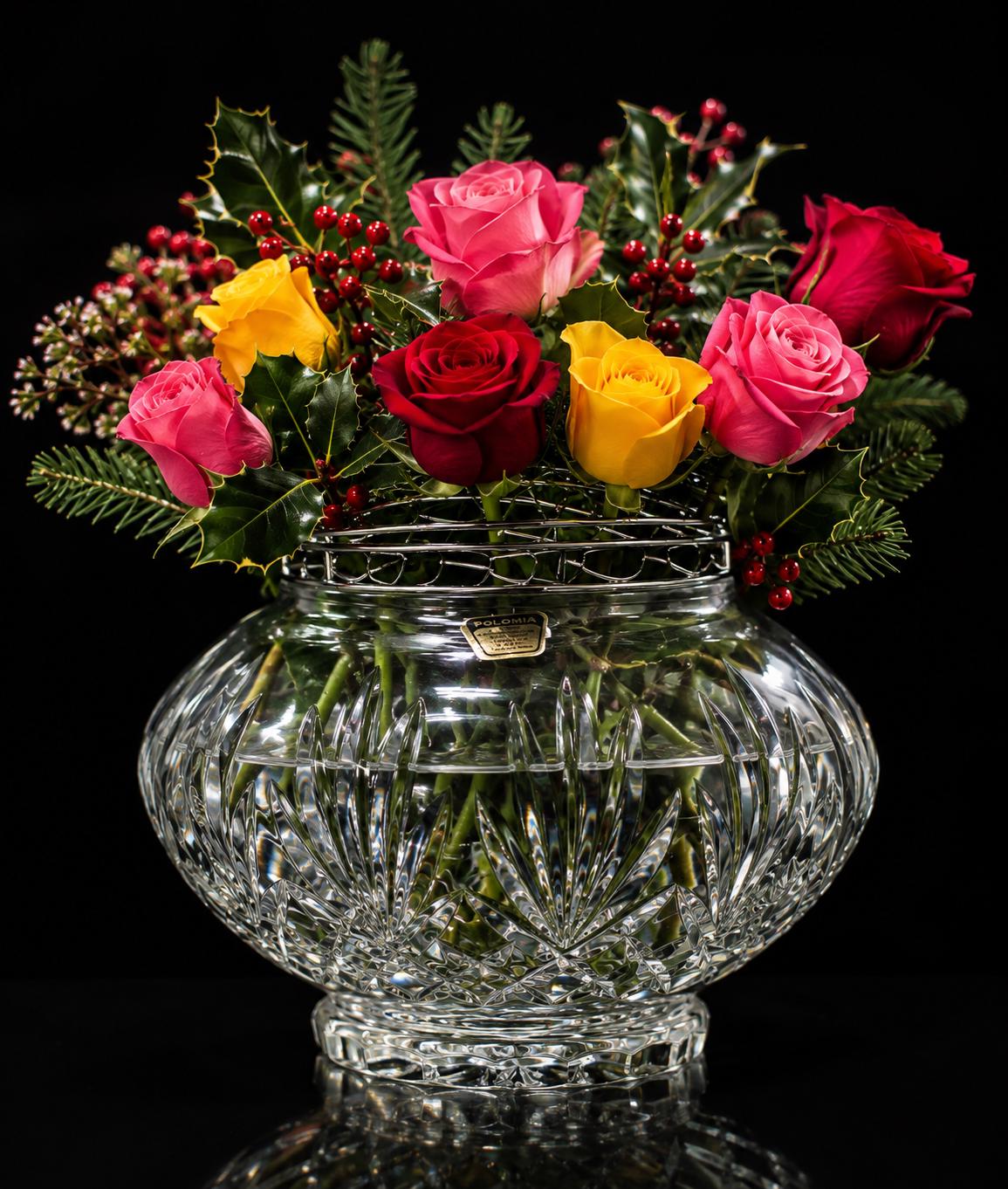 Polonia Crystal Vase - Etsy