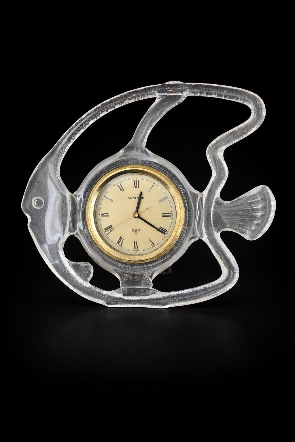 スヌーピー クリスタル 置き時計 SASAKI CLOCK スヌーピー クリスタル
