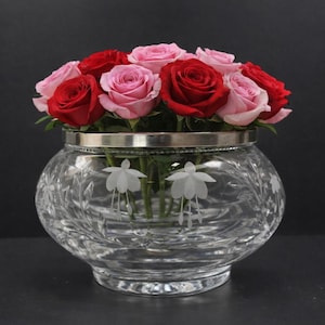 Stuart Crystal Rose Bowl - Etsy
