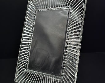 Marco de fotos Waterford Crystal Somerset 4x6 de cristal de plomo en caja, estilo vintage irlandés