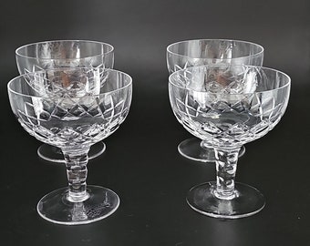 Lot de 4 coupes à champagne/prosecco en cristal. 200 ml