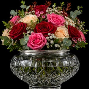 Stuart Crystal Rose Bowl - Etsy Australia