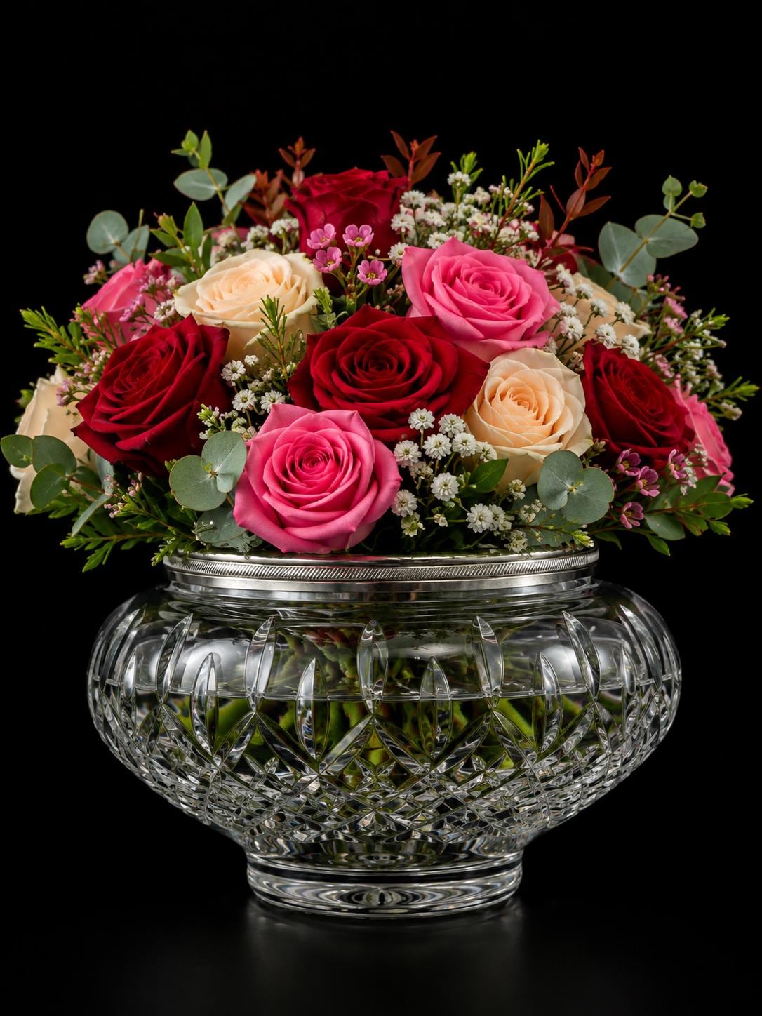 Stuart Crystal Rose Bowl - Etsy Canada