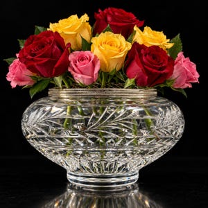 Stuart Crystal Rose Bowl - Etsy UK
