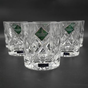 Set of 6 Edinburgh Crystal Kelso Pattern Tumblers. 10oz