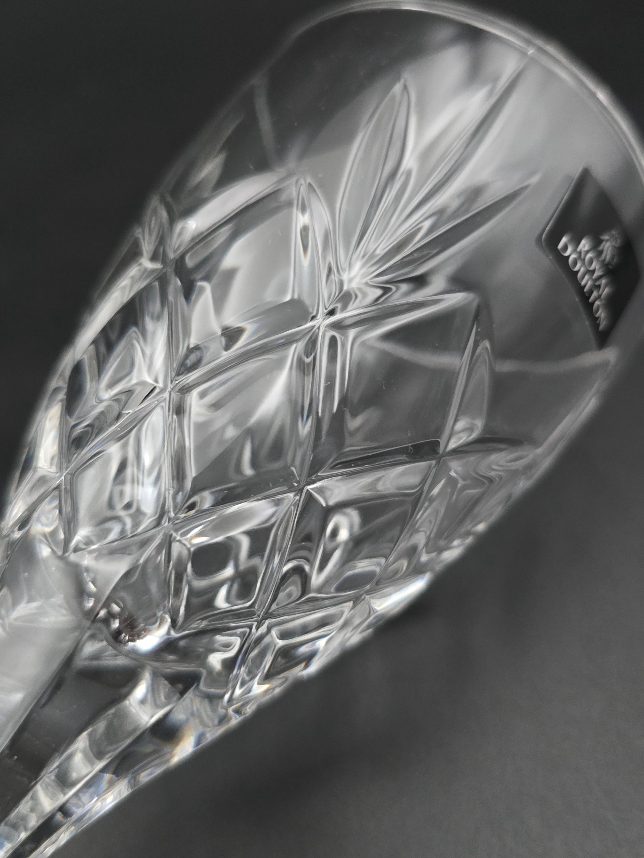 ロイヤルドルトン カンタベリーパターンクリスタルワイングラス6個