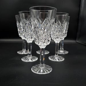 Set of 6 Vintage Beautiful Cut Crystal Sherry or Liqueur Glasses 120ml