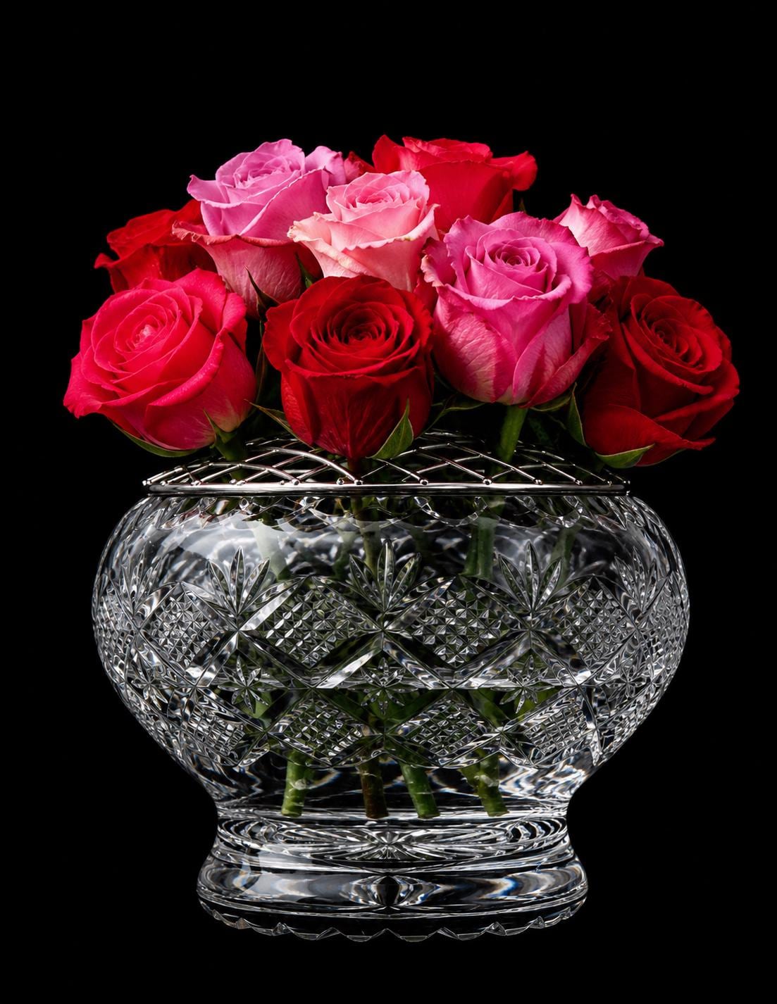 Royal Brierley Crystal Vase - Etsy