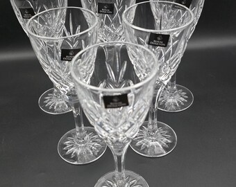 ロイヤルドルトン カンタベリーパターンクリスタルワイングラス6個