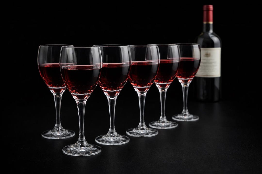 Bohemia Crystal Melissa Wine Goblets Set of 6 350ml Lead Crystal