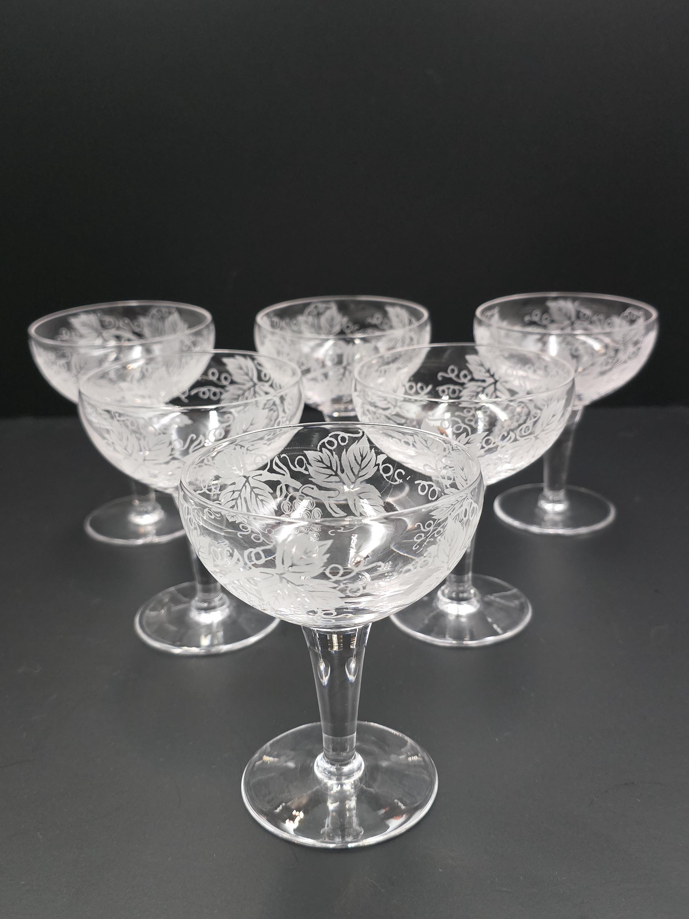 グラス（シャンパン＆クープ型） - ビンテージ - Etsy 日本