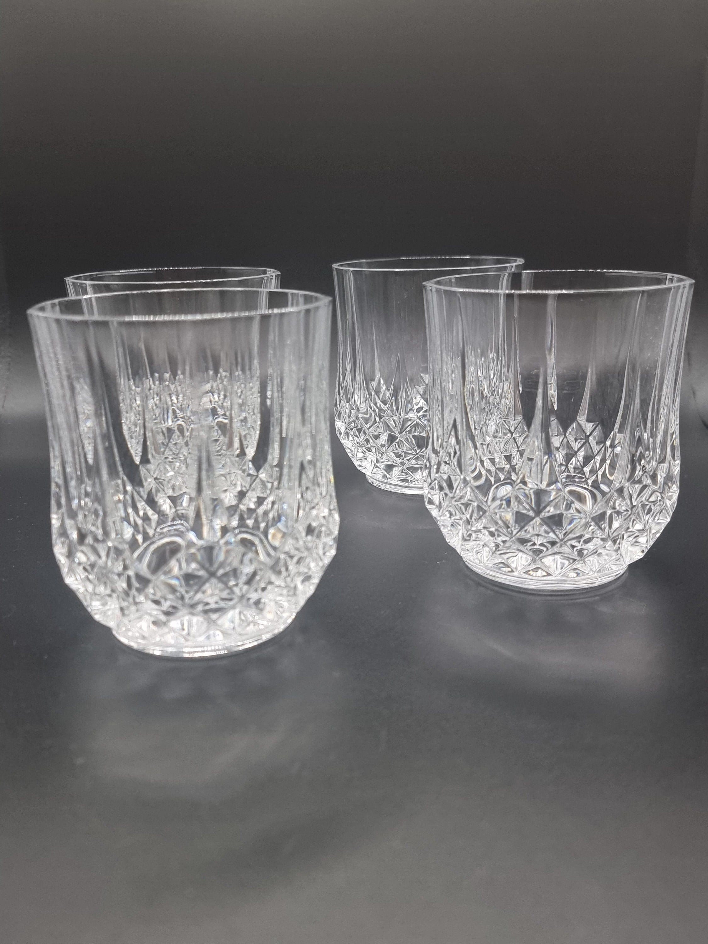 Ensemble de 4 verres gobelets en cristal ciselé 34,5 cl Highland